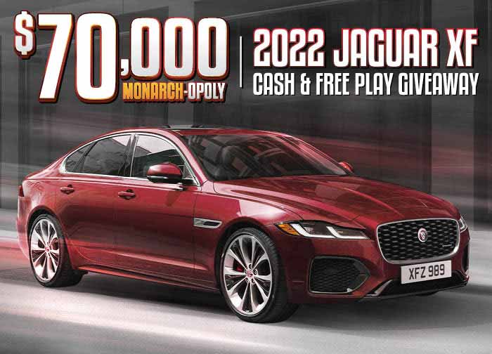 70K Jaguar XF Cash and Free Play Drawings