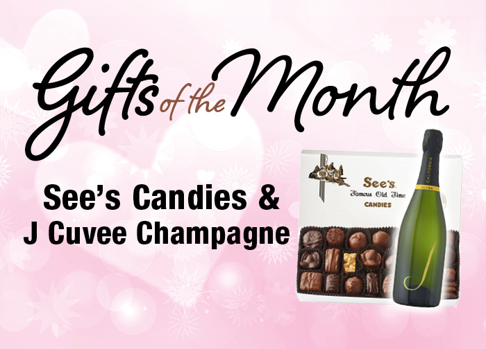 Gift of the Month See’s Candies &amp; J Cuvee Champagne