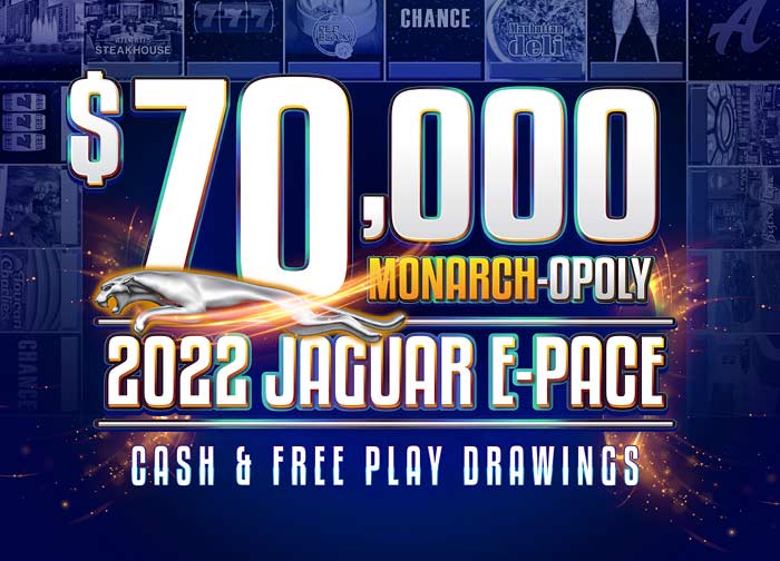 70K Jaguar E-Pace Cash and Free Play Drawings